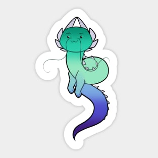 Cute gay male lindworm Sticker